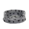 Danish Design Fleece Paw Grey Slumber Bed