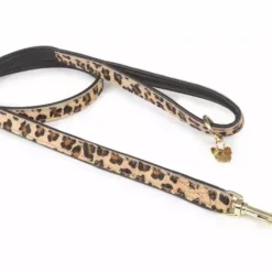 Digby & Fox Cow Hair Dog Lead Leopard