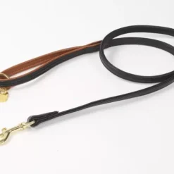 Digby & Fox Padded Leather Dog Lead Black