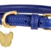 Digby & Fox Rolled Leather Dog Collar Navy