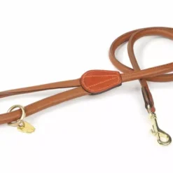 Digby & Fox Rolled Leather Dog Lead Tan