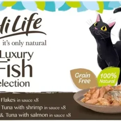 HiLife It's Only Natural Luxury Fish Selection Cat Food