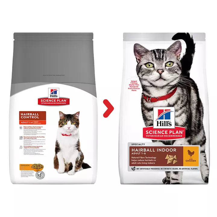 Hill's Science Plan Adult Hairball & Indoor Chicken Cat Food Hills Hill's Science Plan Adult Hairball & Indoor Chicken Cat Food -Royal Canin Store hills science plan adult hairball indoor cat food 94hy.jpg