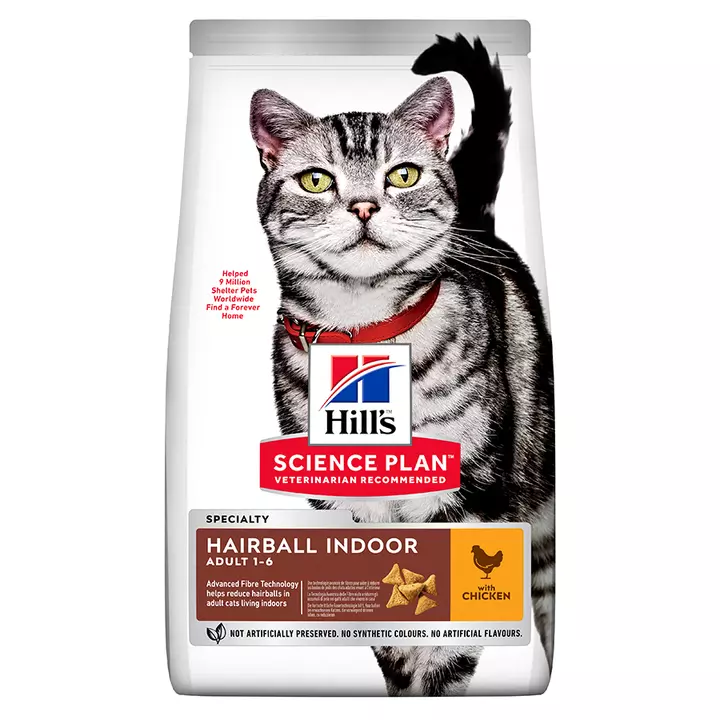 Hill's Science Plan Adult Hairball & Indoor Chicken Cat Food Hills Hill's Science Plan Adult Hairball & Indoor Chicken Cat Food -Royal Canin Store hills science plan adult hairball indoor cat food lwoj.jpg