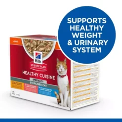 Hills Hill's Science Plan Healthy Cuisine Sterilised Cat Adult Stew With Chicken Salmon Ocean Fish Vegetables -Royal Canin Store hills science plan healthy cuisine sterilised cat adult stew with chicken salmon ocean fish vegetables pjrb.jpg
