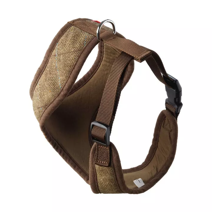 House of Paws Brown Tweed Memory Foam Dog Harness House Of Paws Brown Tweed Memory Foam Dog Harness -Royal Canin Store house of paws memory foam harness k68c.jpg