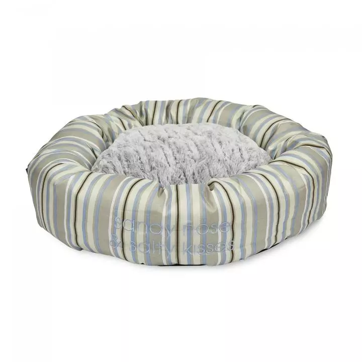 Petface Sandpiper Stripe Round Dog Bed Petface Sandpiper Stripe Round Dog Bed -Royal Canin Store petface sandpiper stripe round dog bed pouu.jpg