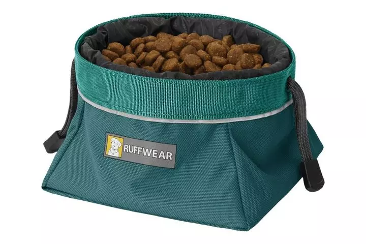 Ruffwear Quencher Cinch Top Packable Dog Bowl Tumalo Teal Ruffwear Quencher Cinch Top Packable Dog Bowl Tumalo Teal -Royal Canin Store ruffwear quencher cinch top packable dog bowl tumalo teal