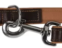Trixie Active Comfort Adjustable Leather Leash For Dogs Brown/Light Brown