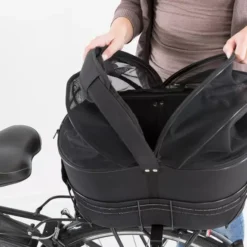 Trixie Dog Bicycle Basket For Wide Bike Racks Black -Royal Canin Store trixie dog bicycle basket for wide bike racks black 6vcp.jpg