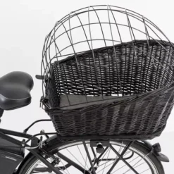Trixie Dog Bicycle Basket With Lattice For Bike Racks Black -Royal Canin Store trixie dog bicycle basket with lattice for bike racks black k9ax.jpg