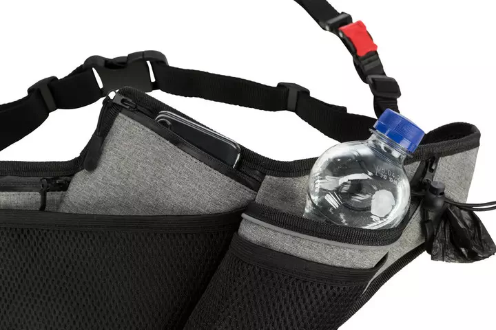 Trixie Jogging Belt with Leash Grey/Black Trixie Jogging Belt With Leash Grey/Black -Royal Canin Store trixie jogging belt with leash greyblack 1cc6.jpg