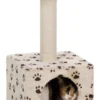 Trixie Junior Zamora Scratching Post Beige With Paw Prints For Cats