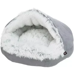 Trixie Round Grey Cave Bed Harvey For Dogs