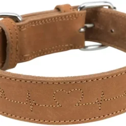 Trixie Rustic Fatleather Heartbeat Collar Brown -Royal Canin Store trixie rustic fatleather heartbeat collar brown fqgf.jpg