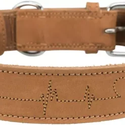Trixie Rustic Fatleather Heartbeat Collar Brown -Royal Canin Store trixie rustic fatleather heartbeat collar brown hoie.jpg