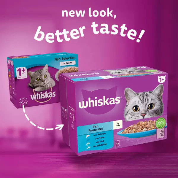 Whiskas 1+ Cat Pouches Fish Favourites Giant Pack in Jelly Whiskas 1+ Cat Pouches Fish Favourites Giant Pack In Jelly -Royal Canin Store whiskas 1 cat pouches fish favourites giant pack in jelly ky49.jpg