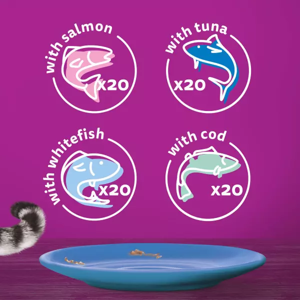 Whiskas 1+ Cat Pouches Fish Favourites Giant Pack in Jelly Whiskas 1+ Cat Pouches Fish Favourites Giant Pack In Jelly -Royal Canin Store whiskas 1 cat pouches fish favourites giant pack in jelly qek8.jpg